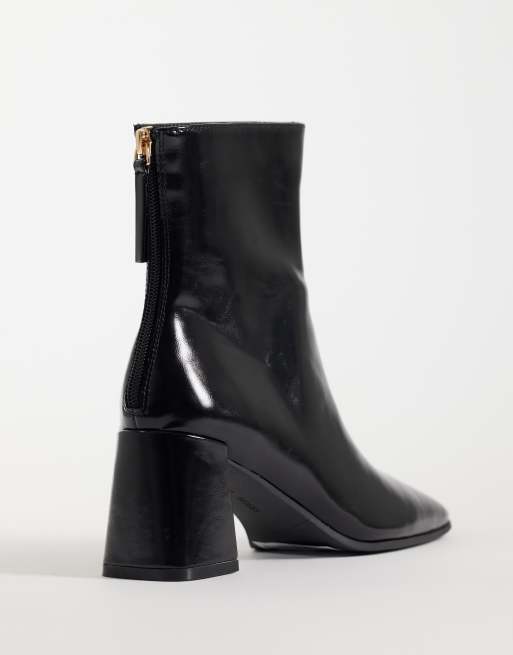 ASOS DESIGN bottines à talon carré Rafe noires, 4 de 4