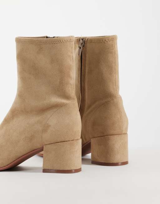 ASOS DESIGN bottines à talon carré Ronan en suédine sable, 4 de 4