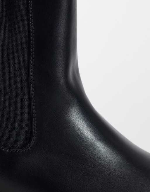 ASOS DESIGN bottines Chelsea à semelle crantée noires, 3 de 4