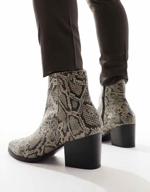 Bottines best sale imitation serpent