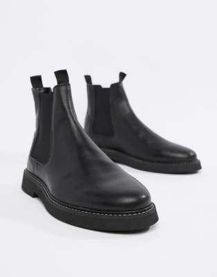 bottines noires semelle epaisse
