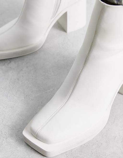 Bottines store blanches asos