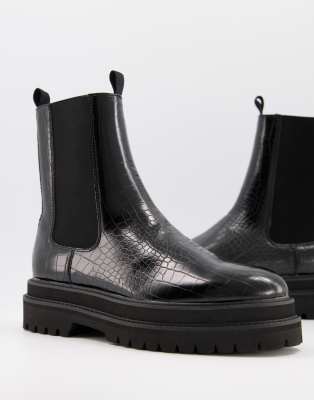 bottines imitation croco