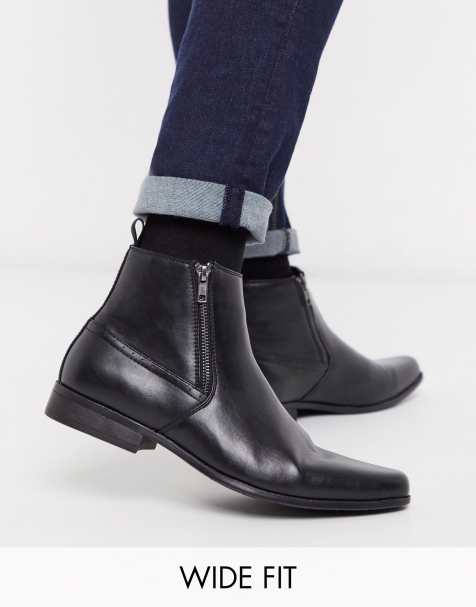 Bottines Chelsea Homme Bottines Chelsea Noires En Daim Et Marron Asos