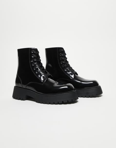 ASOS DESIGN - Bottines chunky à lacets - Noir - view 1