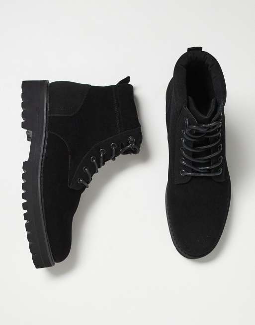 ASOS DESIGN - Bottines de travail à lacets - Noir, 3 de 4