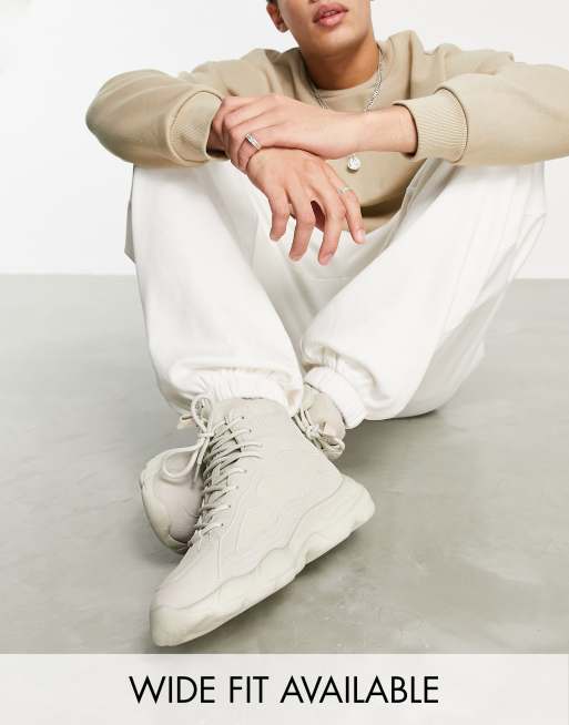 ASOS DESIGN - Bottines style baskets à semelle chunky - Taupe