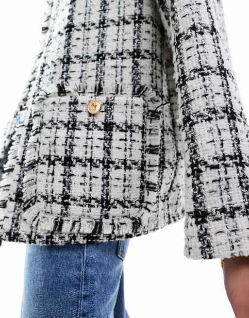 Asos boucle jacket hotsell