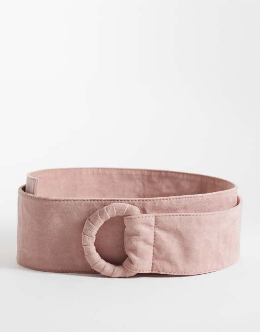 ASOS DESIGN - Boucle torsadée en imitation daim - Rose sombre, 3 de 3
