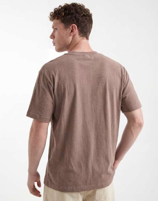 ASOS DESIGN – Bouclébrun, avslappnad t-shirt , 5 av 5