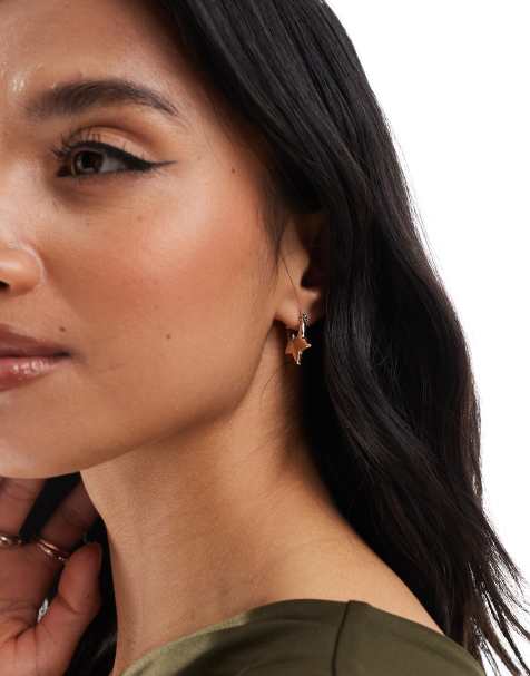ASOS DESIGN - Boucles d'oreilles à motif étoile - Doré - view 1
