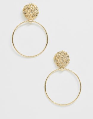 DesignBoucles Avec Et Créole Doré Clou Asos D'oreilles Gravé dQrthCs