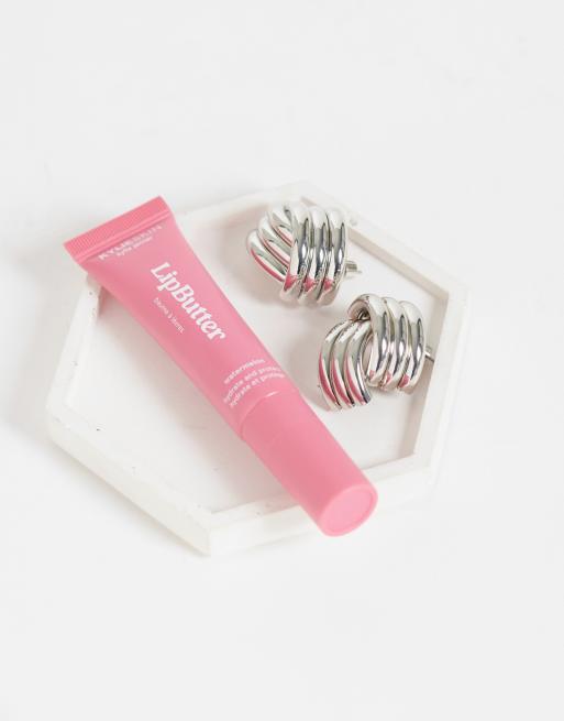 ASOS DESIGN boucles d'oreilles clous avec design croisé à relief finition argentée, 2 de 4