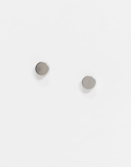 ASOS DESIGN - Boucles d'oreilles façon élargisseurs en acier inoxydable - Argenté