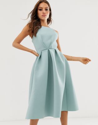 asos teal dress