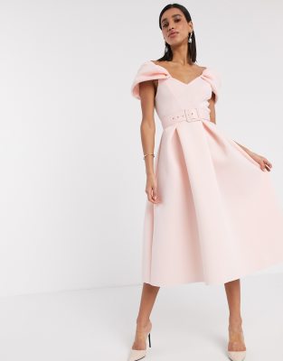 midi dress formal with sleeves