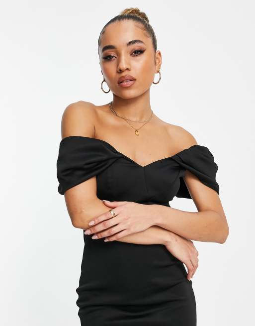 Asos black pencil dress hotsell