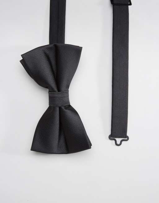 ASOS DESIGN bow wedding tie in black | ASOS