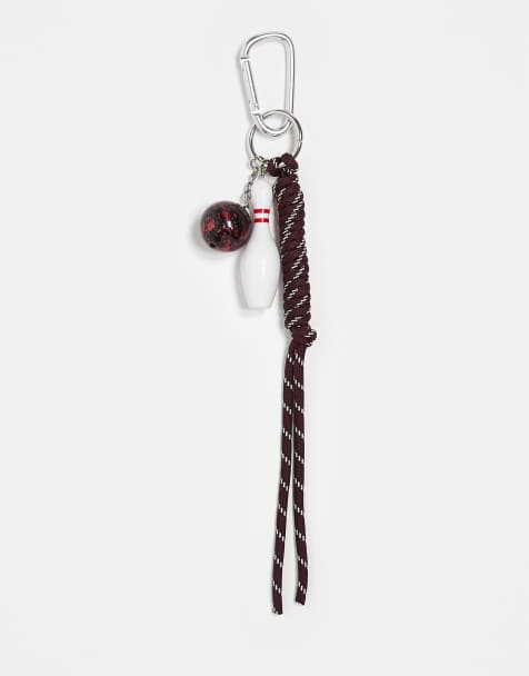 ASOS DESIGN bowling ball and pin bag cham in multi - view 1
