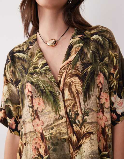 ASOS DESIGN - Bowling overhemdjurk met vintage tropische print, 4 van 4