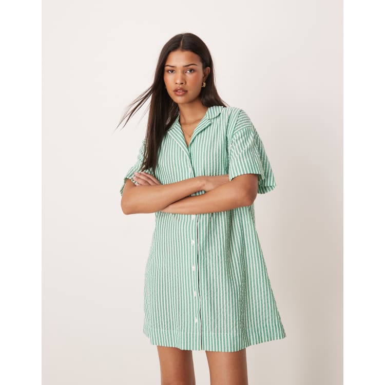 green emerald velvet dress S/S Bowling Shirt Large