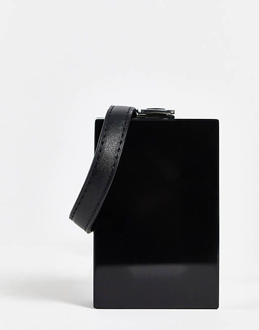  box bag in black 