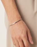 [ASOS DESIGN] ASOS DESIGN box chain with bar bracelet in silver tone No Size SILVER