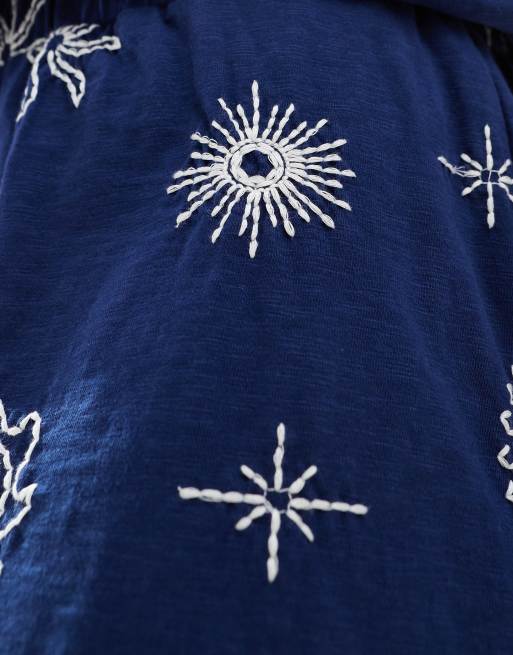 ASOS DESIGN boxer shorts with solstice embroidery in navy - part of a set, 4 of 5