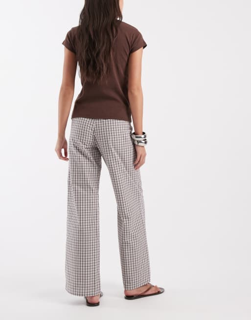 ASOS DESIGN boxer waistband pull-on pants in check - part of a set, 3 of 5