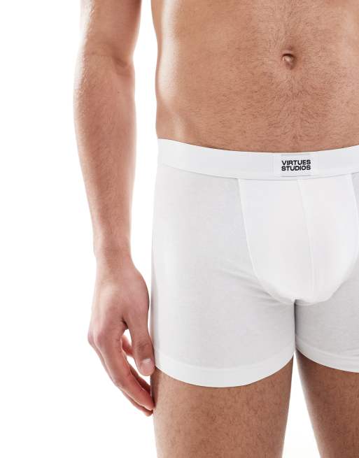 ASOS DESIGN - Boxershort in wit, 2 van 3