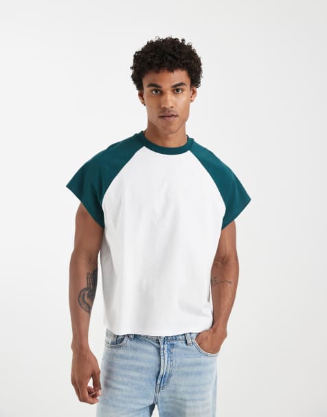 ASOS DESIGN – Boxig t-shirt i oversized fit med holkärmar i raglanstil - view 1