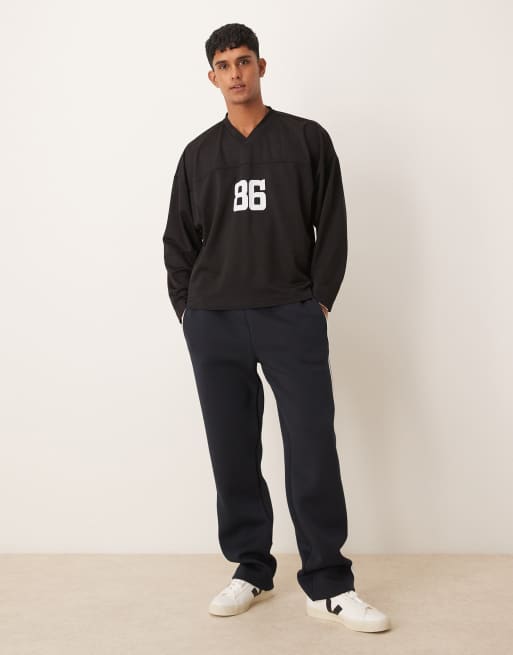 ASOS DESIGN – Boxig t-shirt i sportig mesh och oversize med nummertryck baktill, 3 av 4