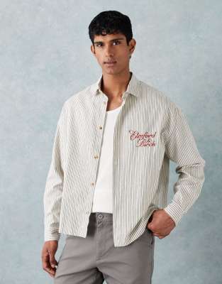 Asos Design Boxy 90s Oversized Shirt In White