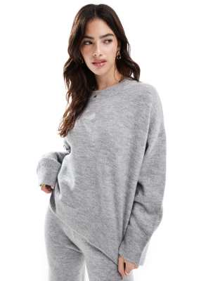 ASOS DESIGN ASOS DESIGN boxy crew neck jumper co-ord in grey
