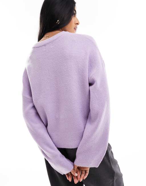 Lilac crew shop neck sweater