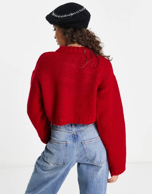 Asos 2024 red cardigan