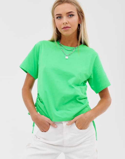 neon green t shirt womens