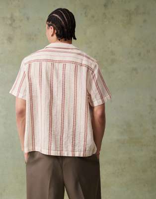 ASOS DESIGN BOXY DEEP REVERE SHIRT