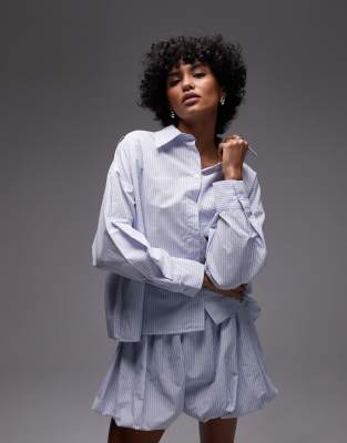 ASOS DESIGN - Boxy Fit Cropped Hemd-Bunt