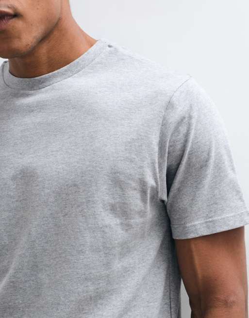 ASOS DESIGN boxy fit t-shirt in grey marl , 2 of 10