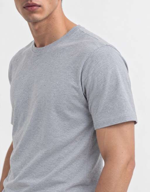 ASOS DESIGN boxy fit t-shirt in grey marl , 6 of 10