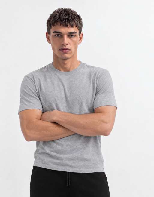 ASOS DESIGN boxy fit t-shirt in grey marl , 7 of 10
