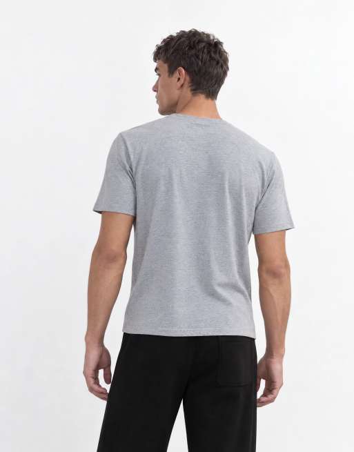 ASOS DESIGN boxy fit t-shirt in grey marl , 8 of 10