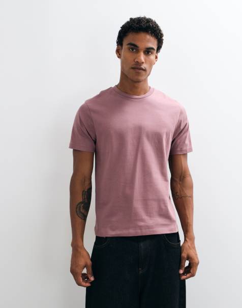 ASOS DESIGN boxy fit t-shirt in pink - view 1