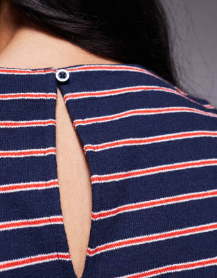 Asos Design Boxy Fit Tank In Navy