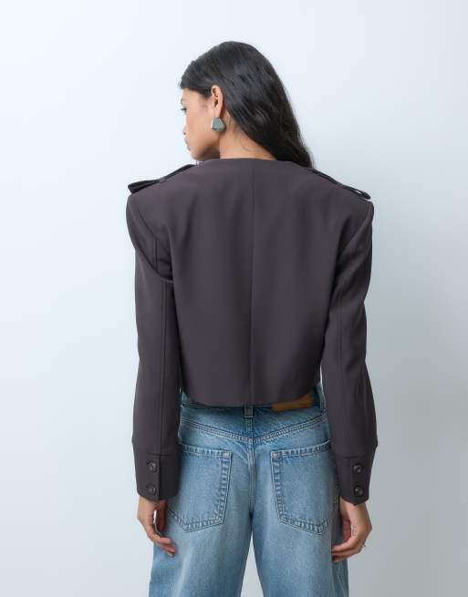 ASOS DESIGN boxy jack met knoopsluiting, 4 van 5