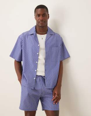 Asos Design Boxy Oversized Camp Collar Shirt
