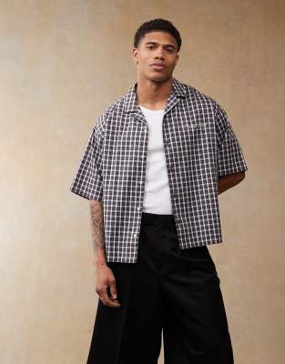 Asos Design Boxy Oversized Camp Collar Shirt