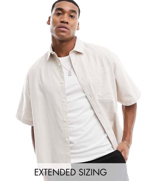 White short sleeve sale button up