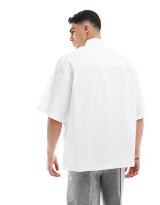 ★MAINBOOTH★Billy's Oversized Half Shirts(WHITE)★正規品 FRANK AND EILEEN - SHIRLEY OVERSIZED BUTTON UP SHIRT IN
